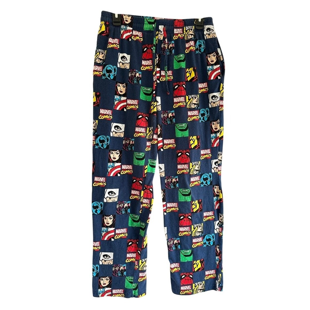 Marvel Comics Character Print Lounge Pajama Pants Blue‎ Medium Spiderman